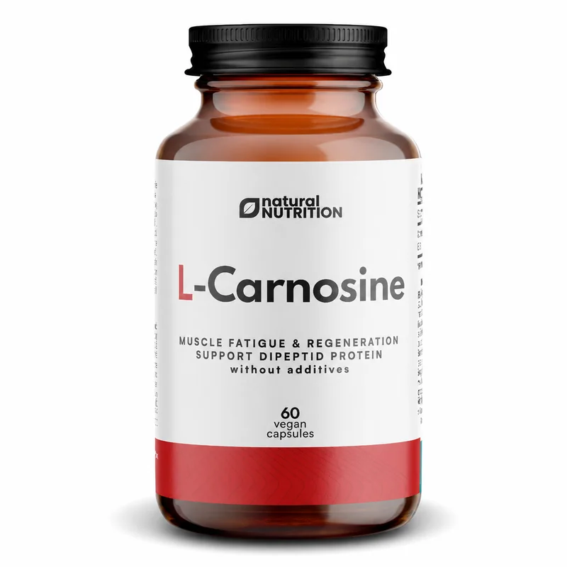 Natural Nutrition 100% L-Karnozín pure kapsuly 60 caps 500 mg Pure