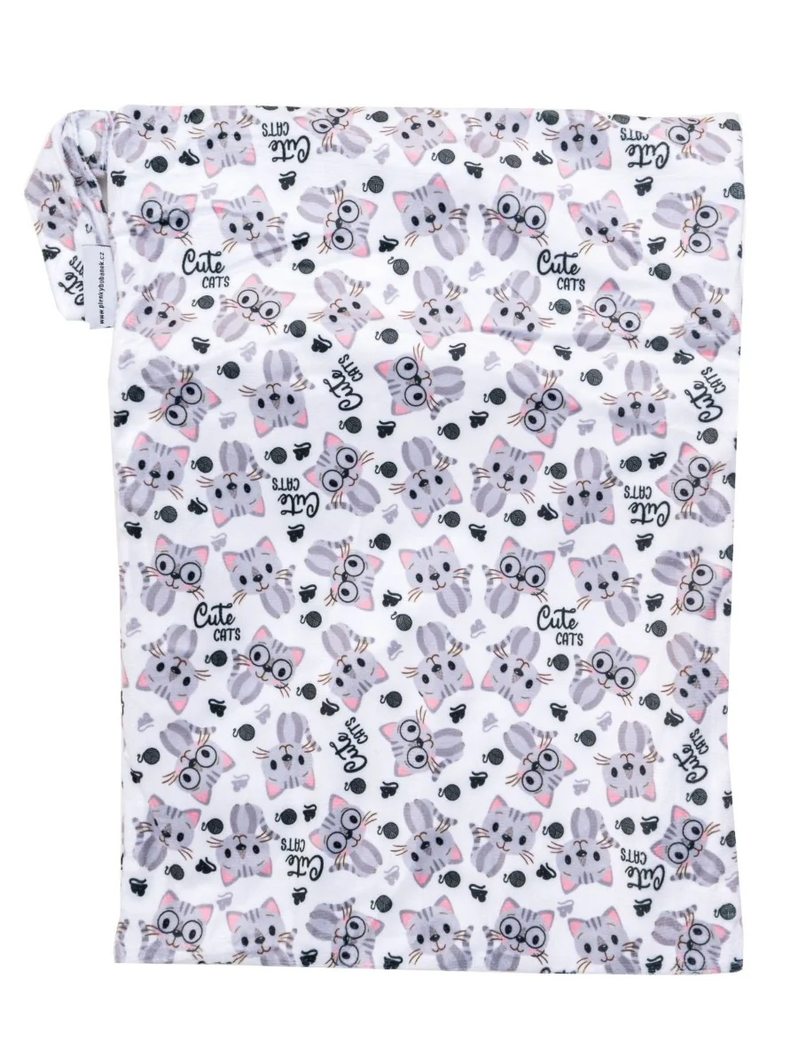 Bobánek Nepromokavá taška extra jemná normal 1 ks cute cats