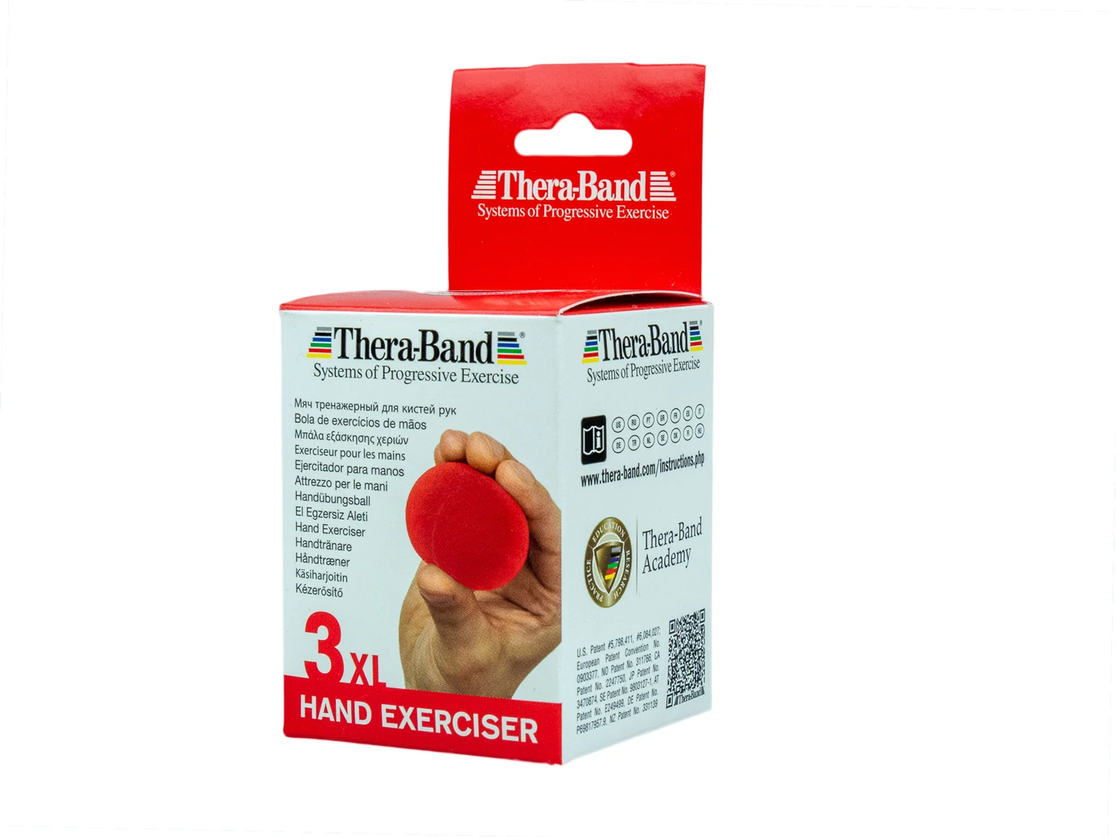 Thera-Band Hand Exerciser XL - posilovač rukou gelové vajíčko červené - měkké