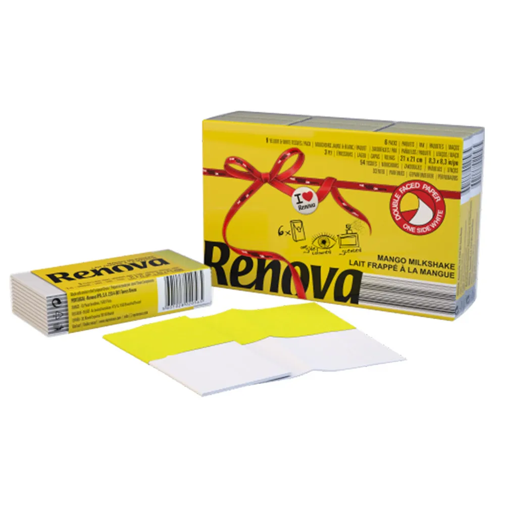 Renova Papírové kapesníky 3vrstvé 9x6 ks žluté