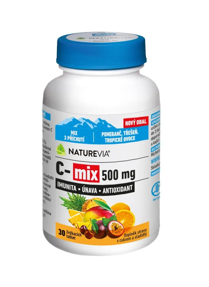 NatureVia C-MIX 500 mg 30 žvýkacích tablet