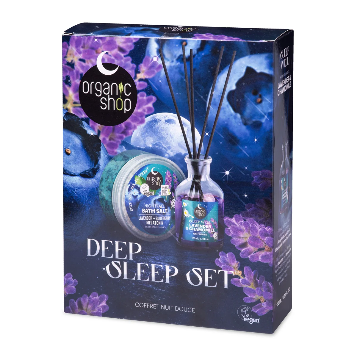 Organic Shop Sleeping Sada pro hluboký spánek Night Symphony 300 g + 125 ml