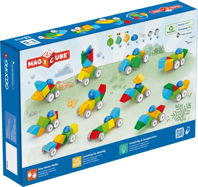 Geomag Magicube Auto magnetická stavebnice 13 dílků