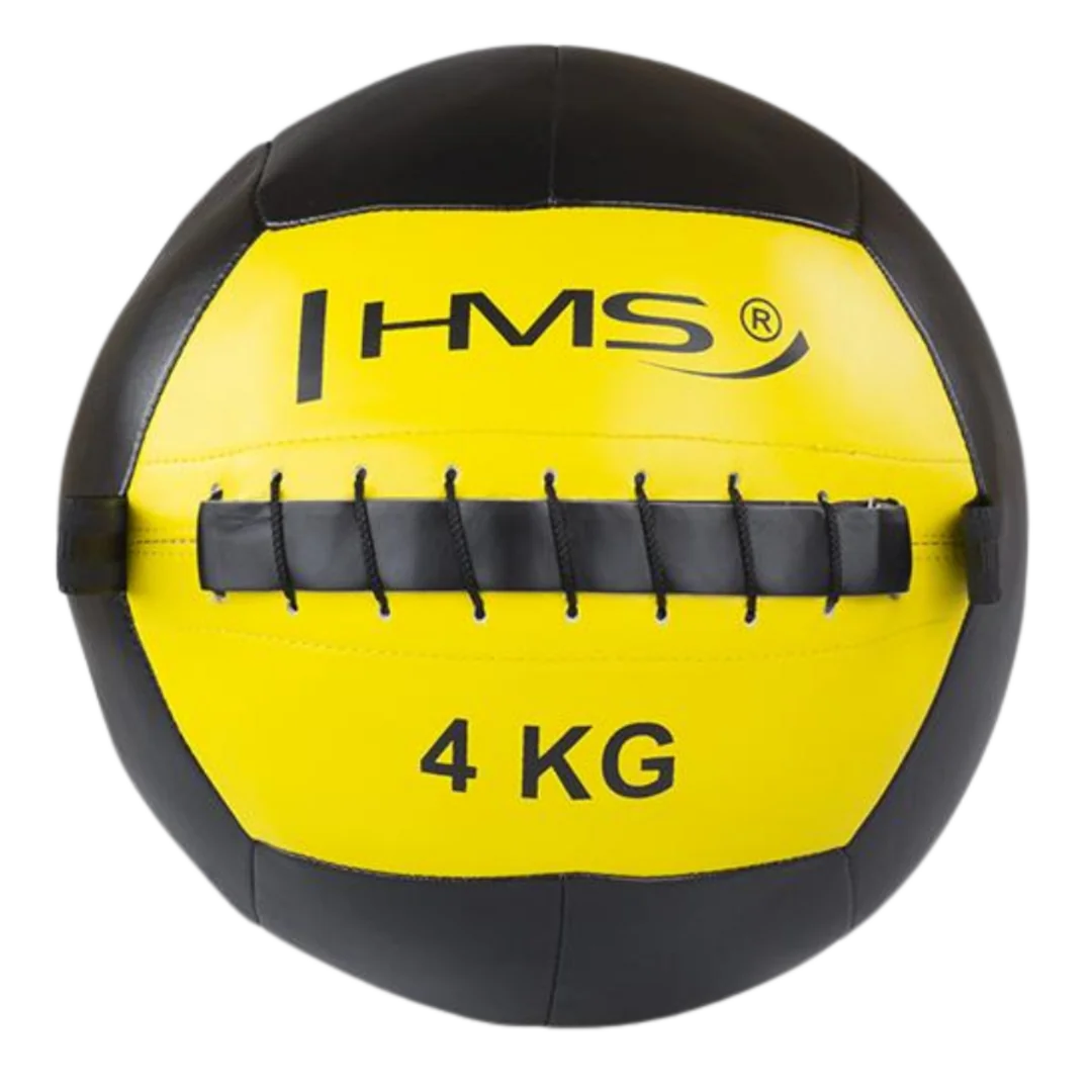 HMS Posilovací míč WLB žlutý - 4kg