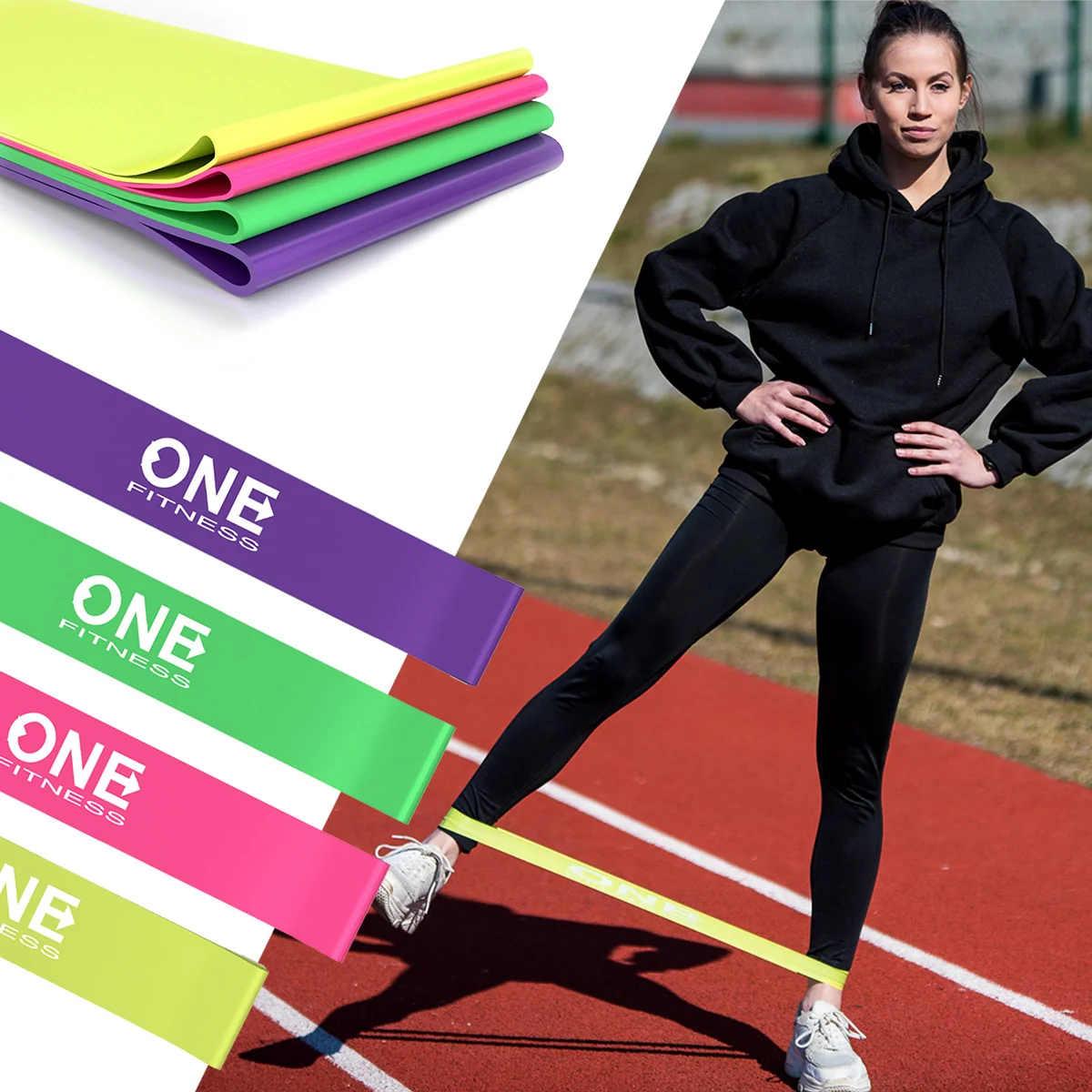 One Fitness Sada odporových gum PBF SET04