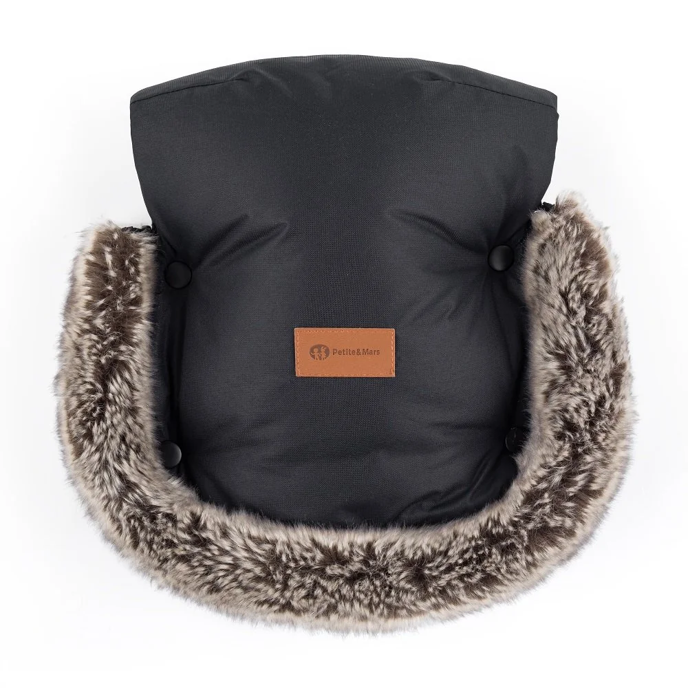 Petite&Mars Rukávník / rukavice Furry Forever Black