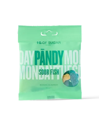 PÄNDY Candy Sour Fish gumové bonbony 50 g