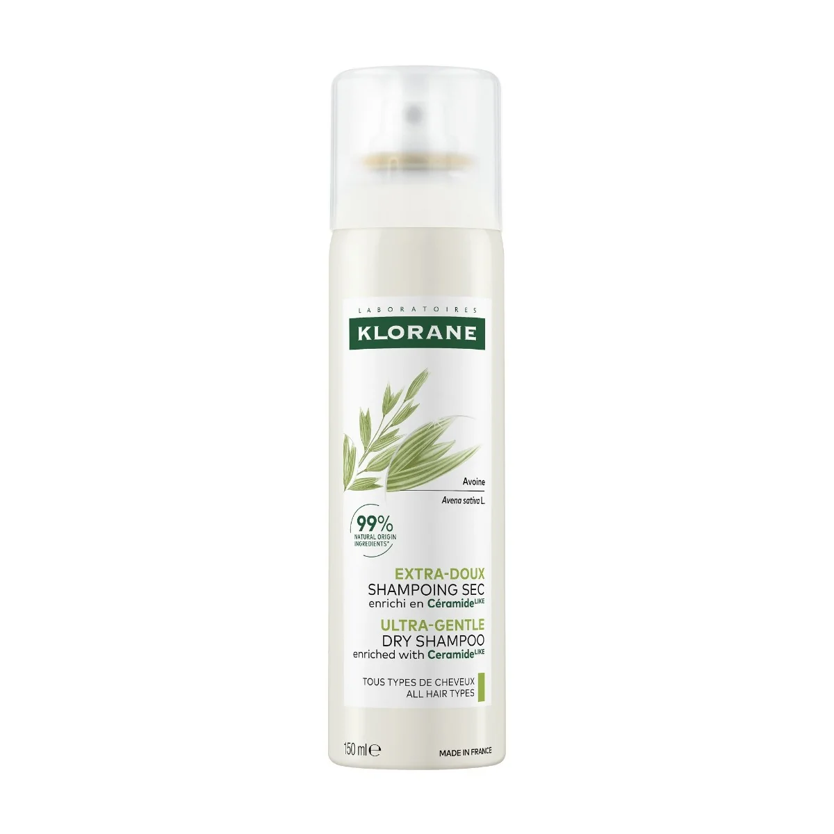 KLORANE Suchý šampon s ovsem a ceramidy 150 ml
