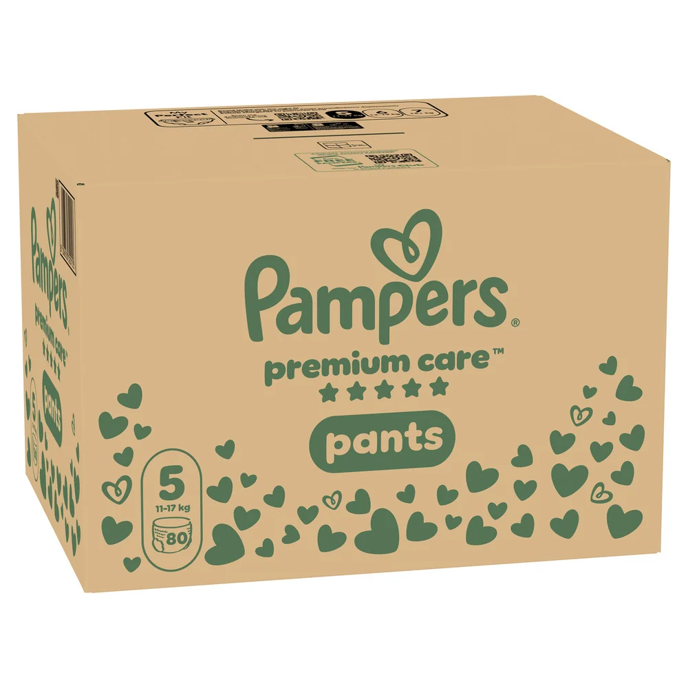 Pampers Premium Care Pants vel. 5 11-17 kg plenkové kalhotky 80 ks