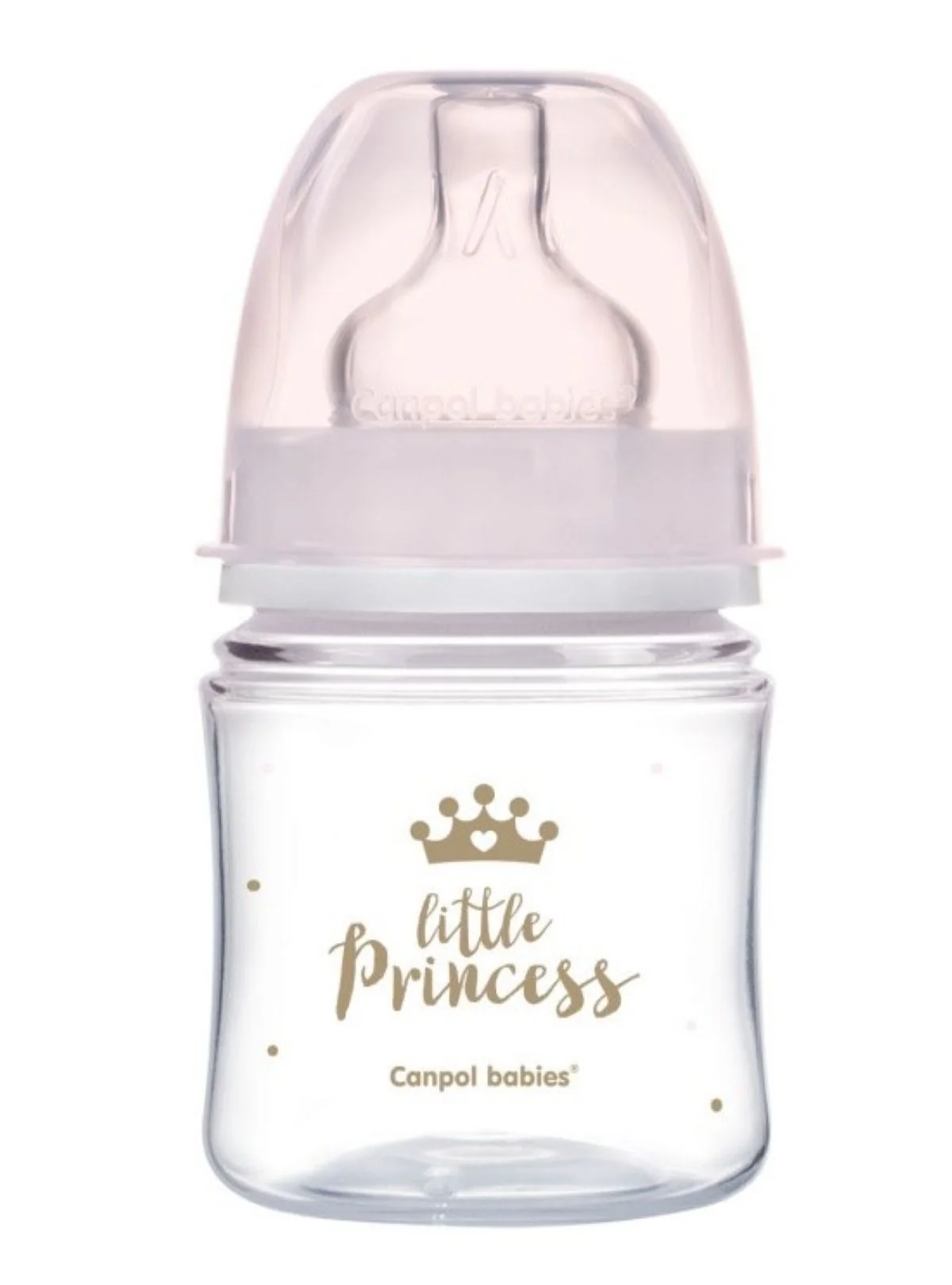 Canpol babies Dárková sada Little Princess 0–6m, lahvička, dudlíky, řetízek + taška zdarma