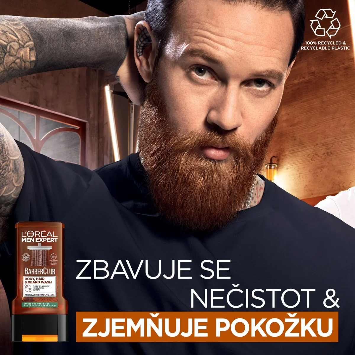 Loréal Paris Men Expert Barber Club sprchový gel 300 ml