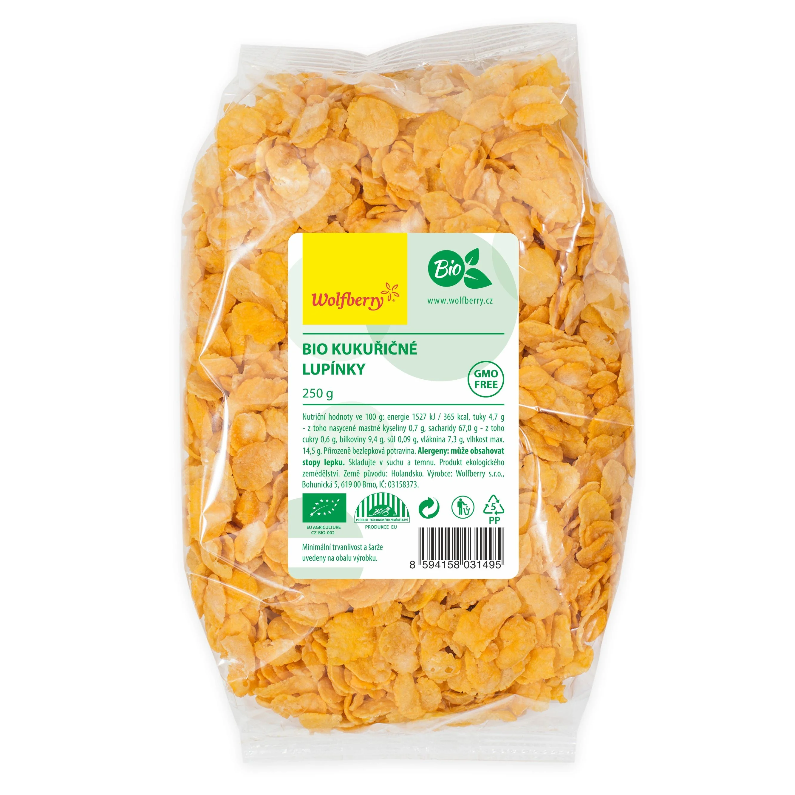 Wolfberry Kukuřičné lupínky BIO 250g