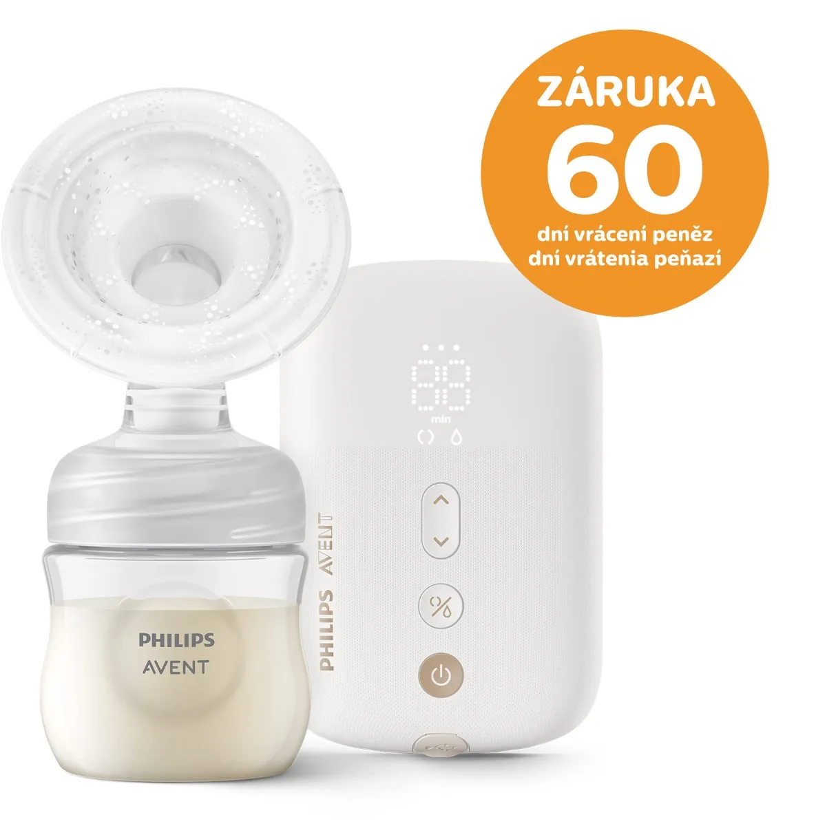 Philips Avent Odsávačka mateřského mléka Natural elektronická Premium dobíjecí 