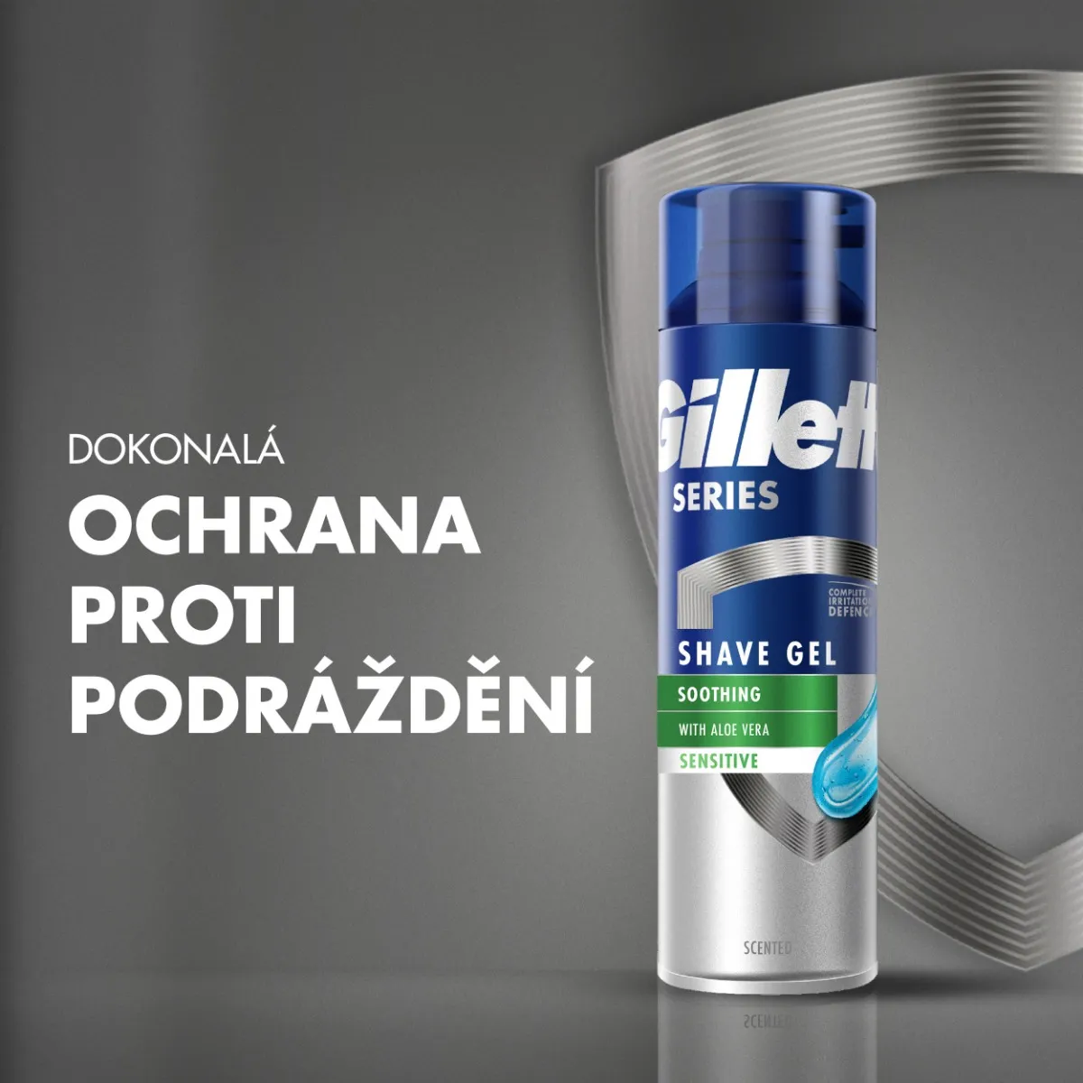 Gillette Series Sensitive gel na holení 200 ml