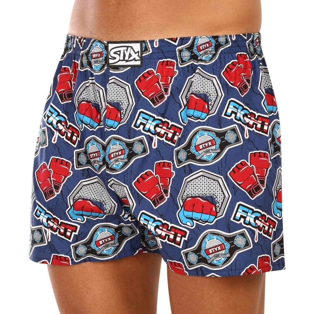 Styx Pánské trenky art klasická guma nadrozměr fight (E1556) 3XL