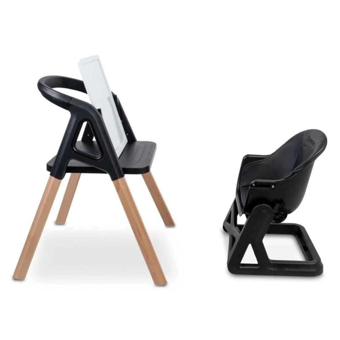 Caretero Jídelní židlička Smartee Black 3v1