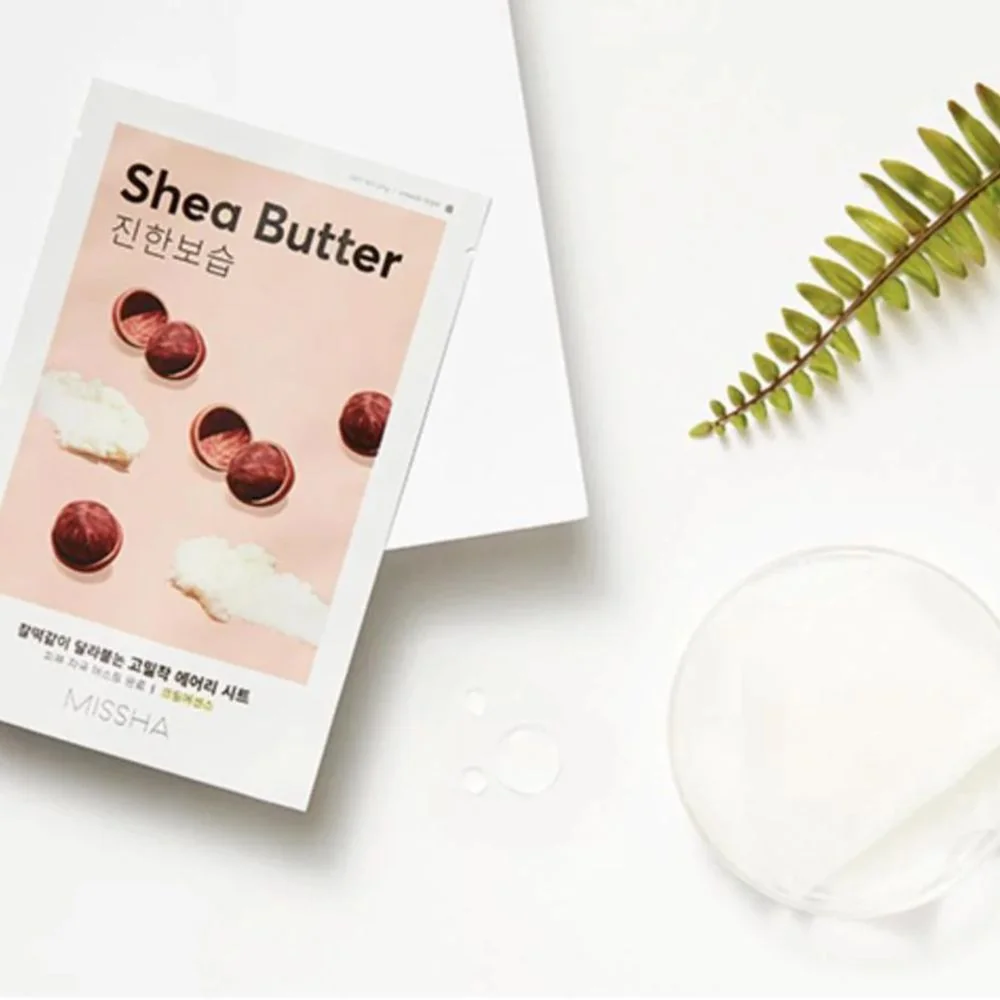 Missha Airy Fit Shea Butter výživná plátýnková maska 19 g