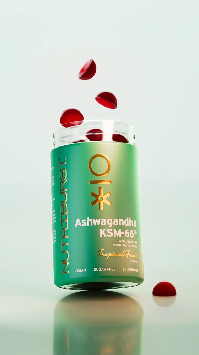 Nutriburst Premium Ashwagandha KSM-66 gummies 60 ks lesní ovoce