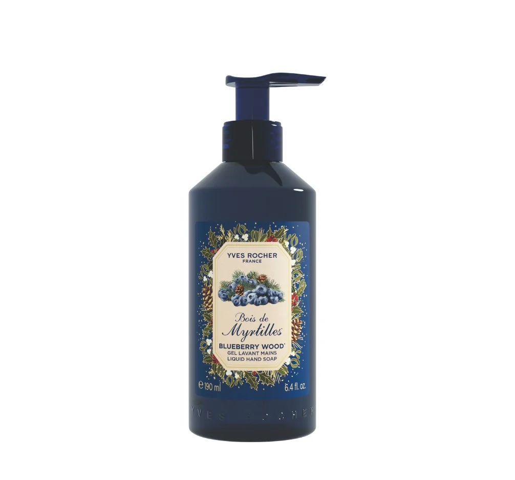 Yves Rocher Noël Tekuté mýdlo Borůvkový les 190 ml