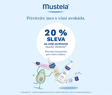 Mustela SLEVA  20%  (březen 2023) 