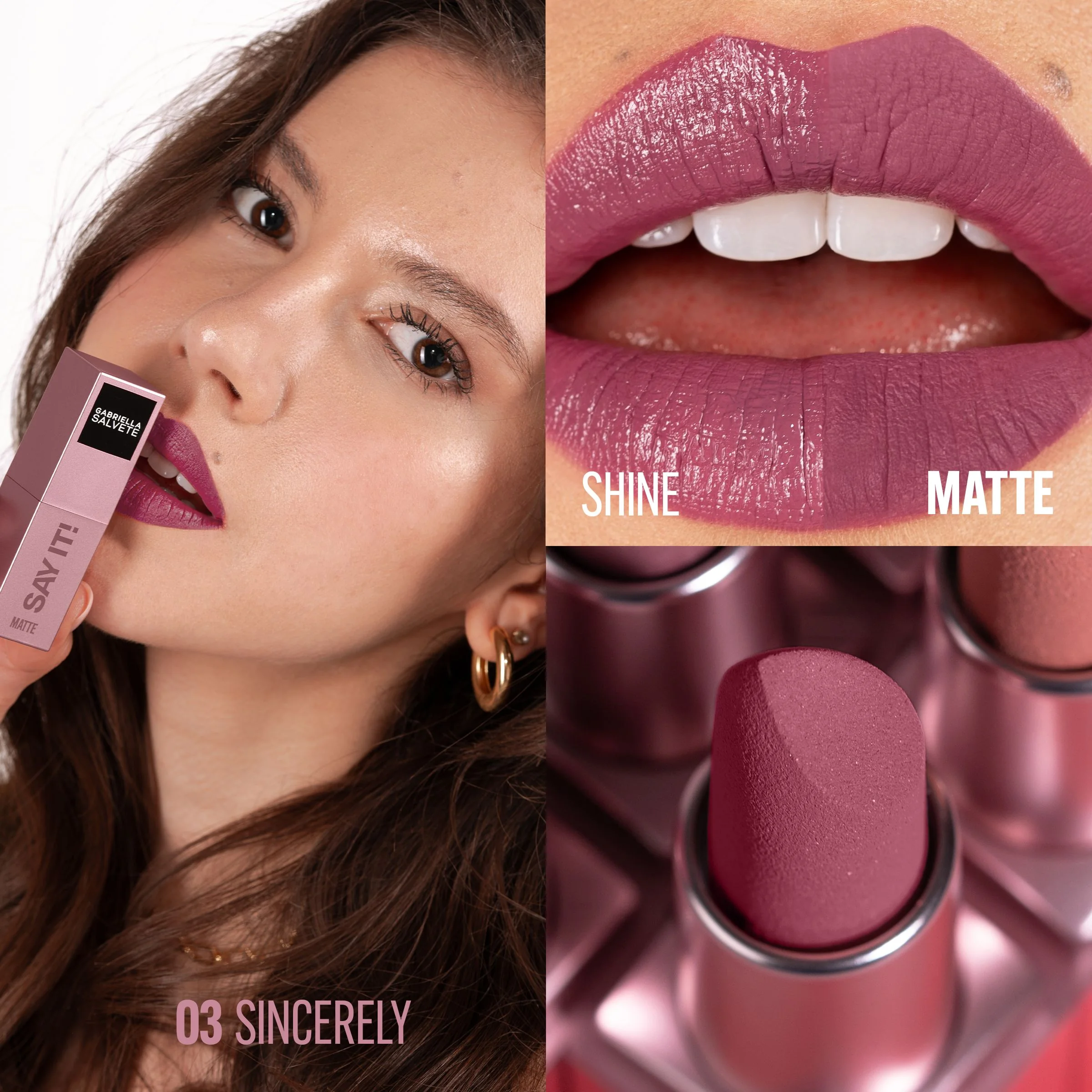 Gabriella Salvete Say It! Matte 03 rtěnka 4 g