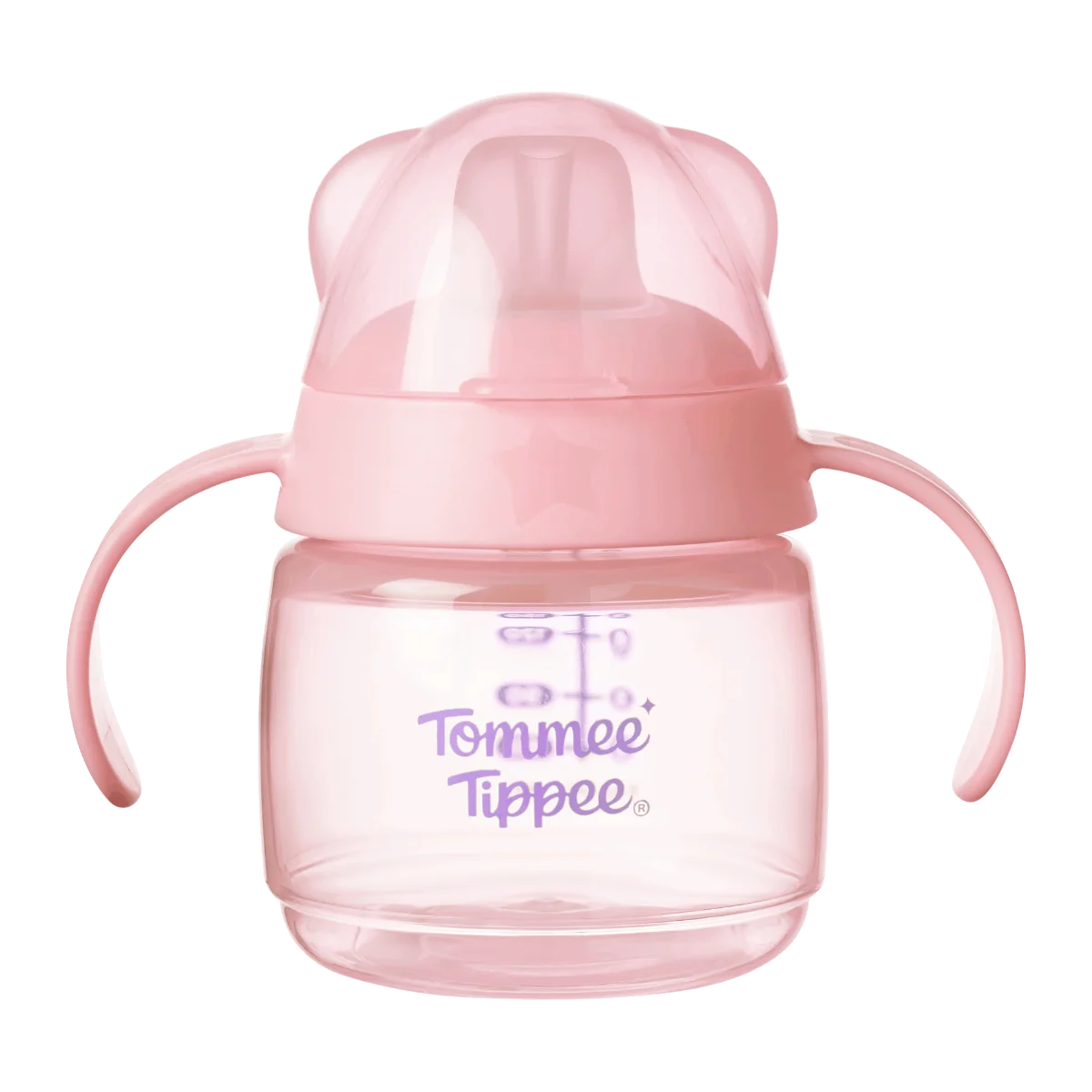 Tommee Tippee Netekoucí hrneček s hubičkou Transition 4m+ 150 ml růžový