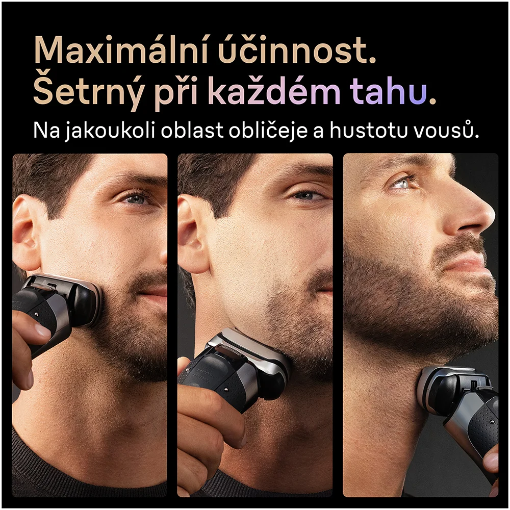 Braun Series 9 PRO+ 9615S elektrický holicí strojek + nabíjecí stojánek tmavě šedý