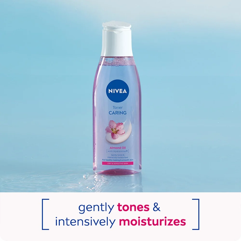 Nivea Pečující pleťová voda pro suchou až citlivou pleť 200 ml