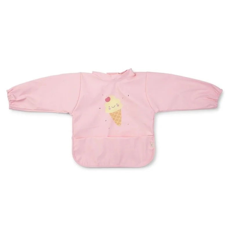 Saro Baby nepropustný bryndák s rukávkama Ice Cream