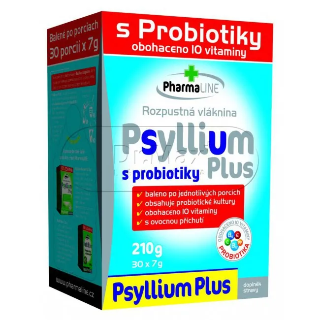 Pharmaline Psyllium Plus s probiotiky a vitaminy 30x7 g