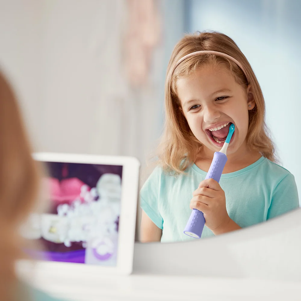 Philips Sonicare for Kids HX6322/12 dětský sonický zubní kartáček fialový