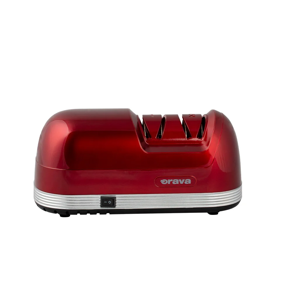 Orava Elektrický brousek nožů, červený 