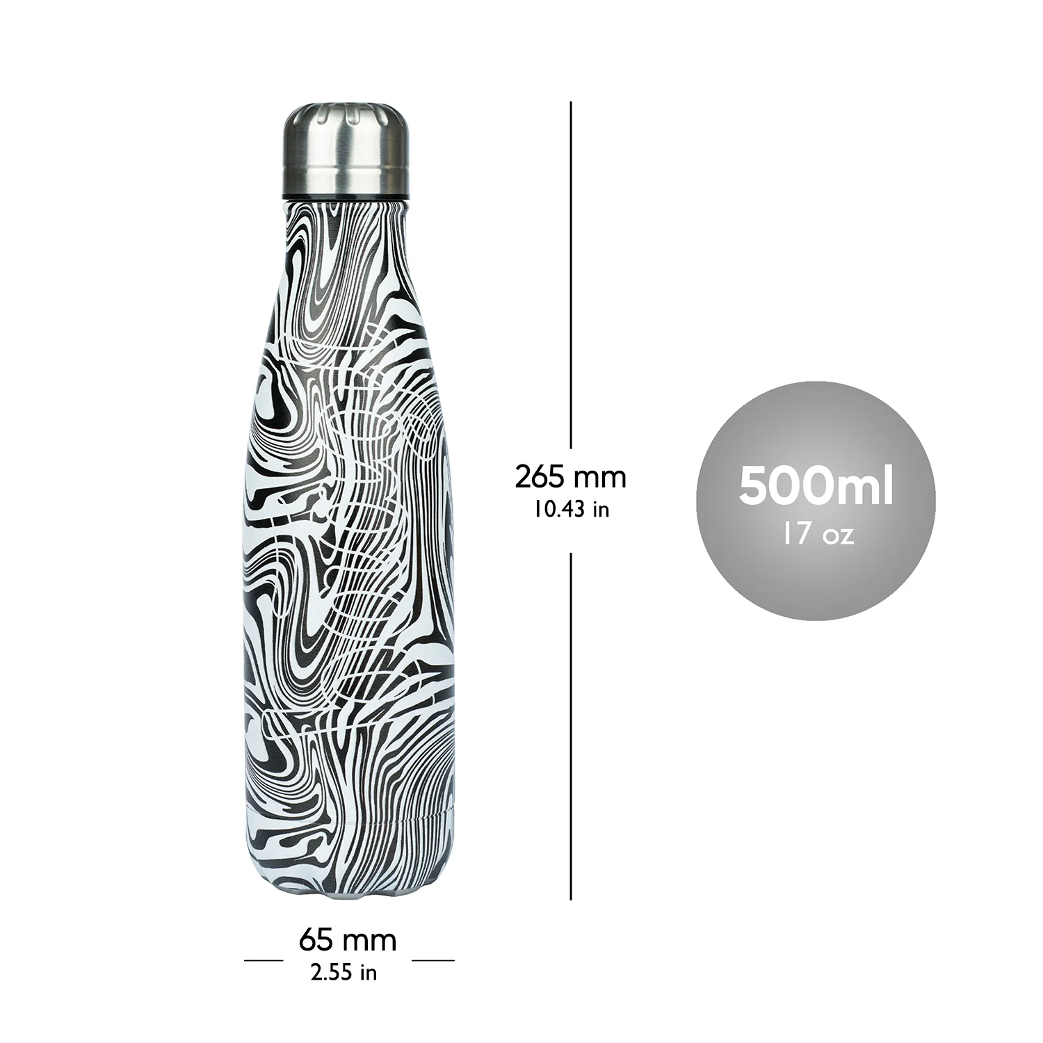 Baagl Termoláhev s kovovým víčkem Mixture, 500 ml