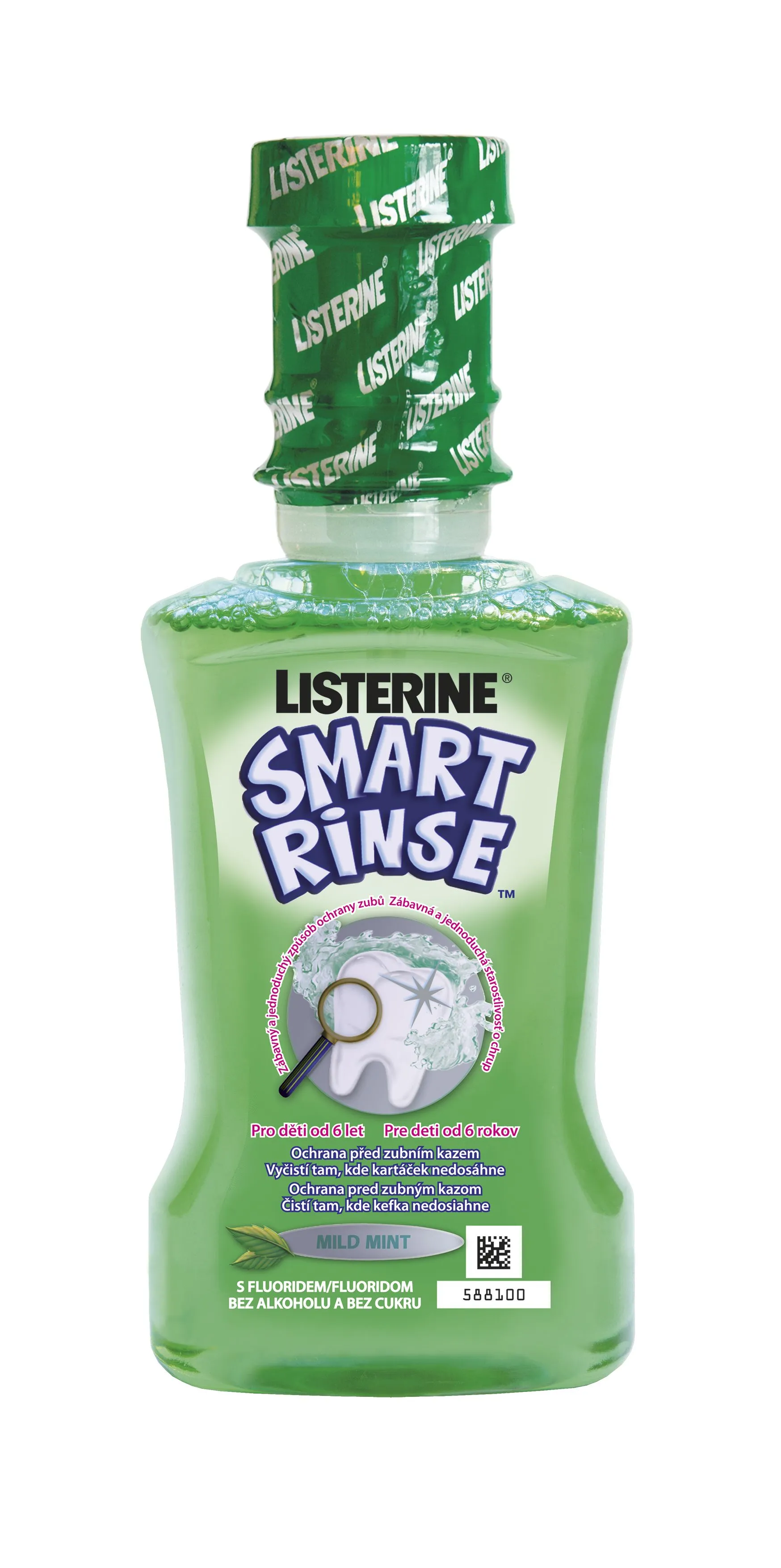 Listerine Smart Rinse Mint ústní voda 500 ml