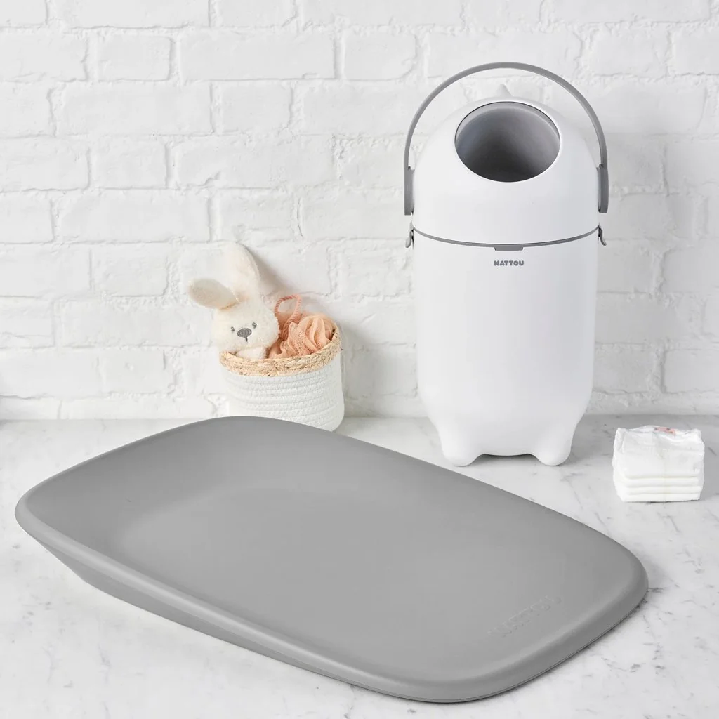 Nattou Koš na pleny Dropy White 27 cm, 20l