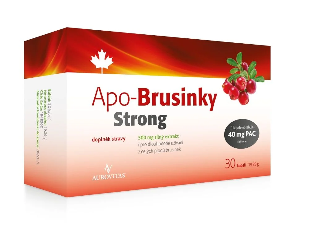 Apo- Brusinky Strong 500 mg 30 kapslí