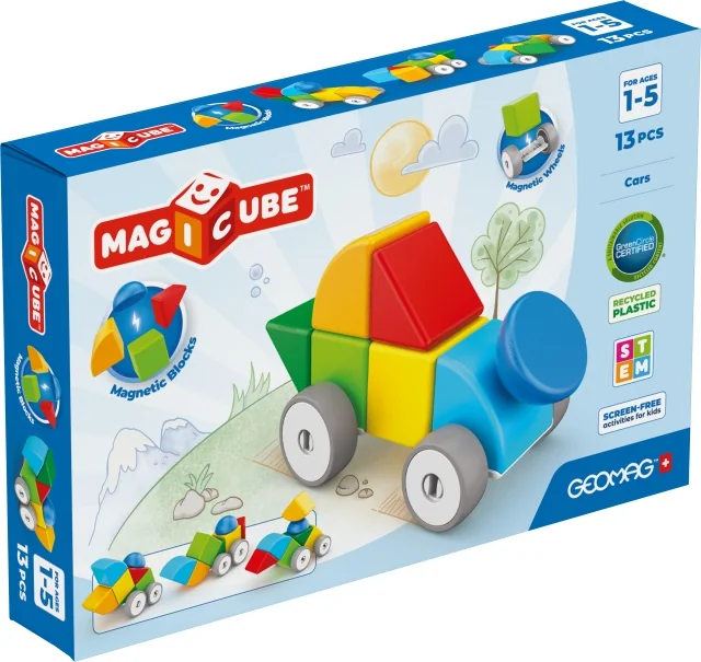 Geomag Magicube Auto magnetická stavebnice 13 dílků