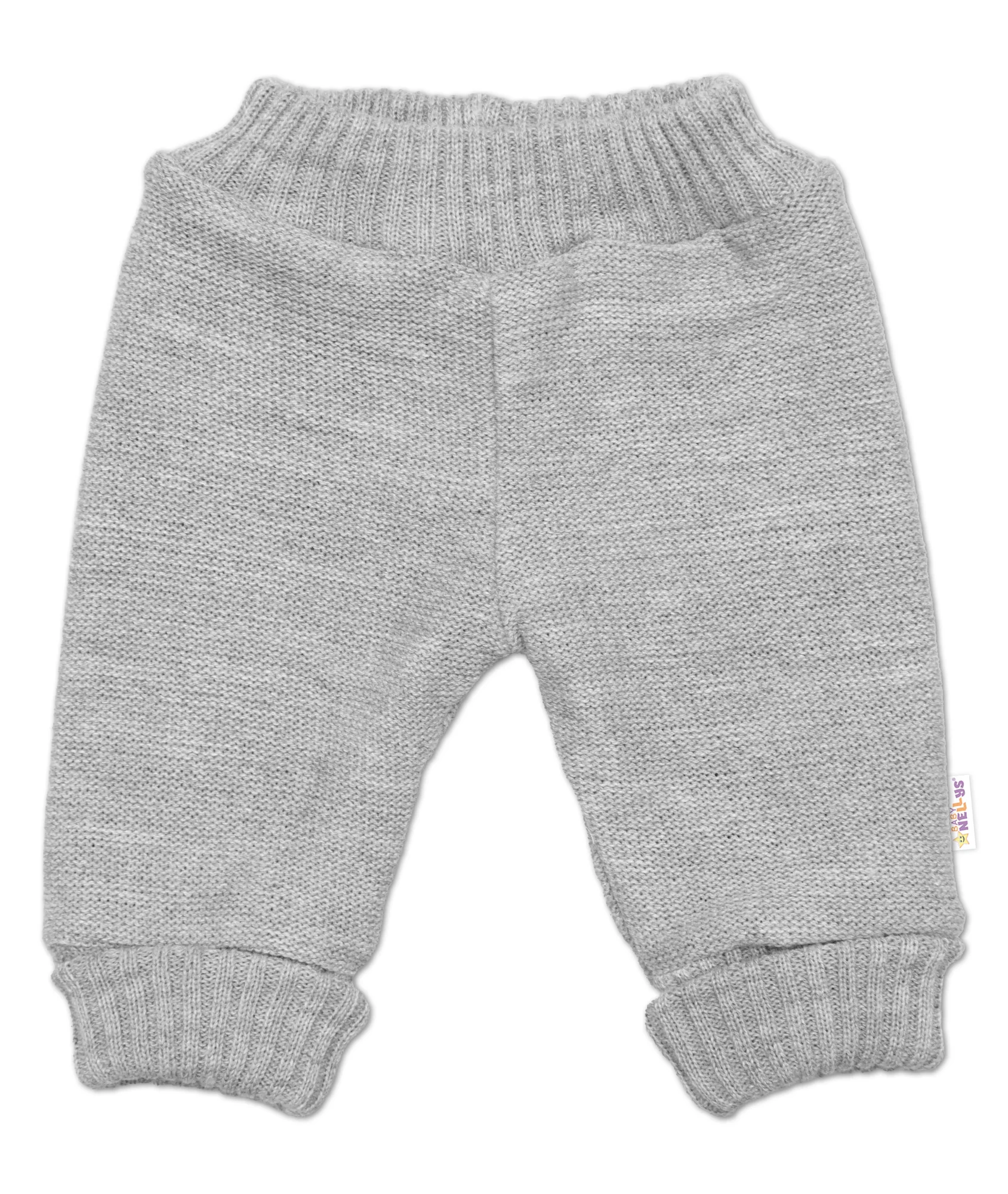 Baby Nellys Rostoucí oboustranné kalhoty Hand Made, modrá-šedá, vel. 80/86