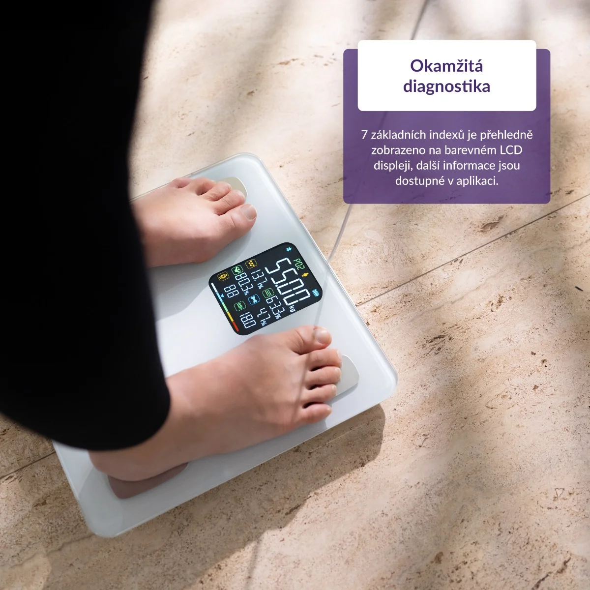Truelife FitScale W8 osobní váha white