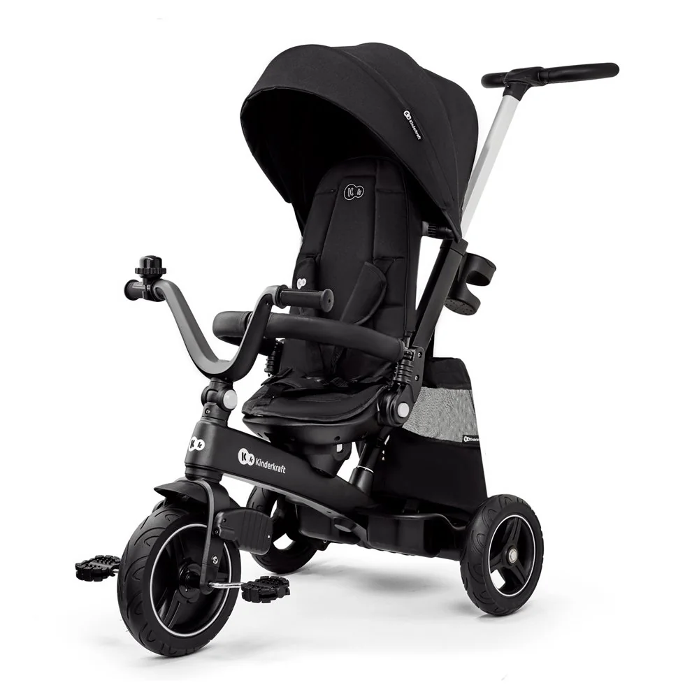 Kinderkraft select Tříkolka Easytwist Black, Premium 