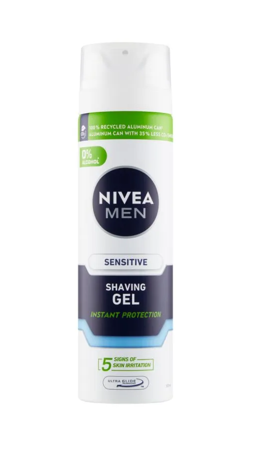 Nivea Men Sensitive gel na holení pro citlivou pleť pro muže 200 ml