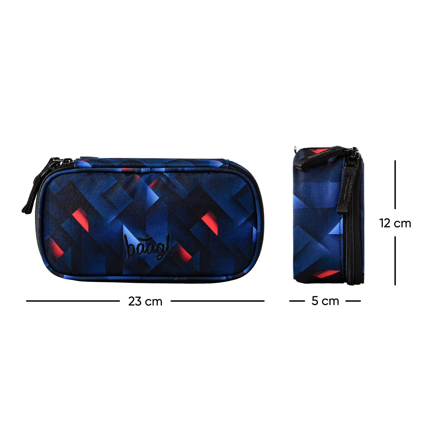 Baagl Školní penál etue Skate Indigo