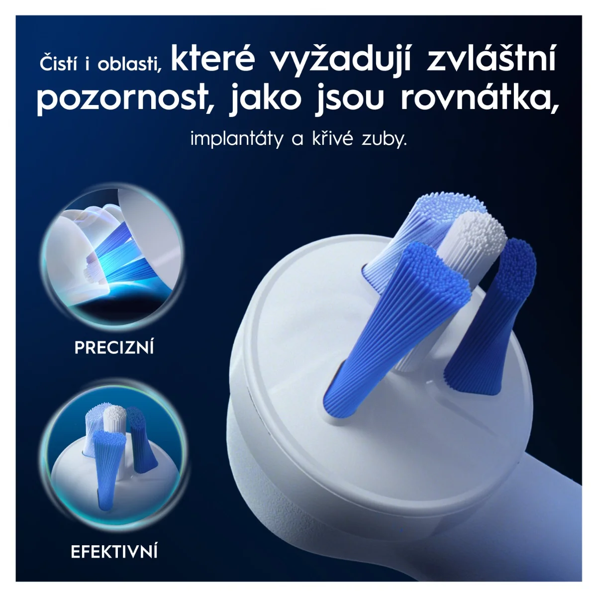 Oral-B iO Interdental Clean kartáčkové hlavy 2 ks bílé