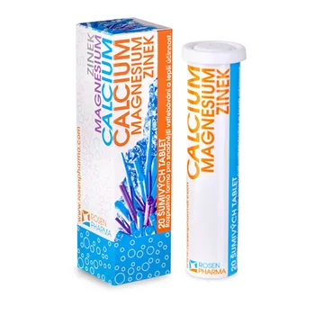 Rosen Calcium Magnesium Zinek 20 šumivých tablet