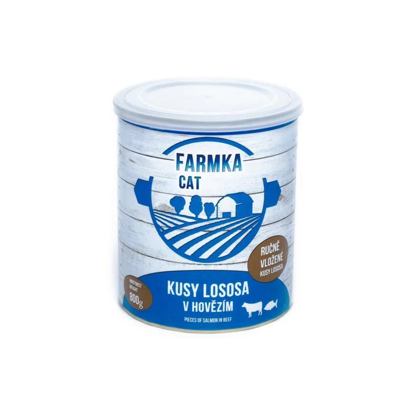 Sokol Falco FARMKA CAT s lososem 800g