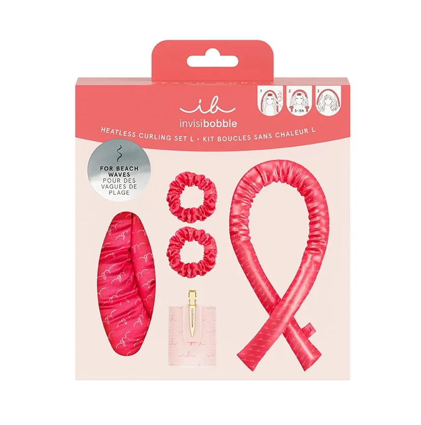 Invisibobble Heatless Curling vel. L sada na plážové vlny 4 ks