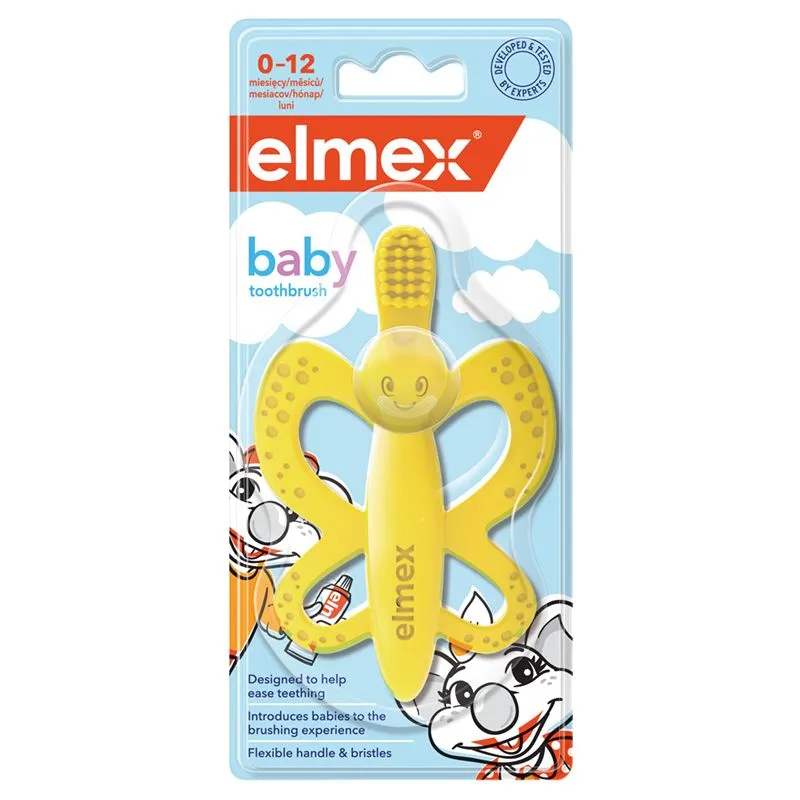 Elmex Baby Zubní kartáček/kousátko 0-12m 1 ks