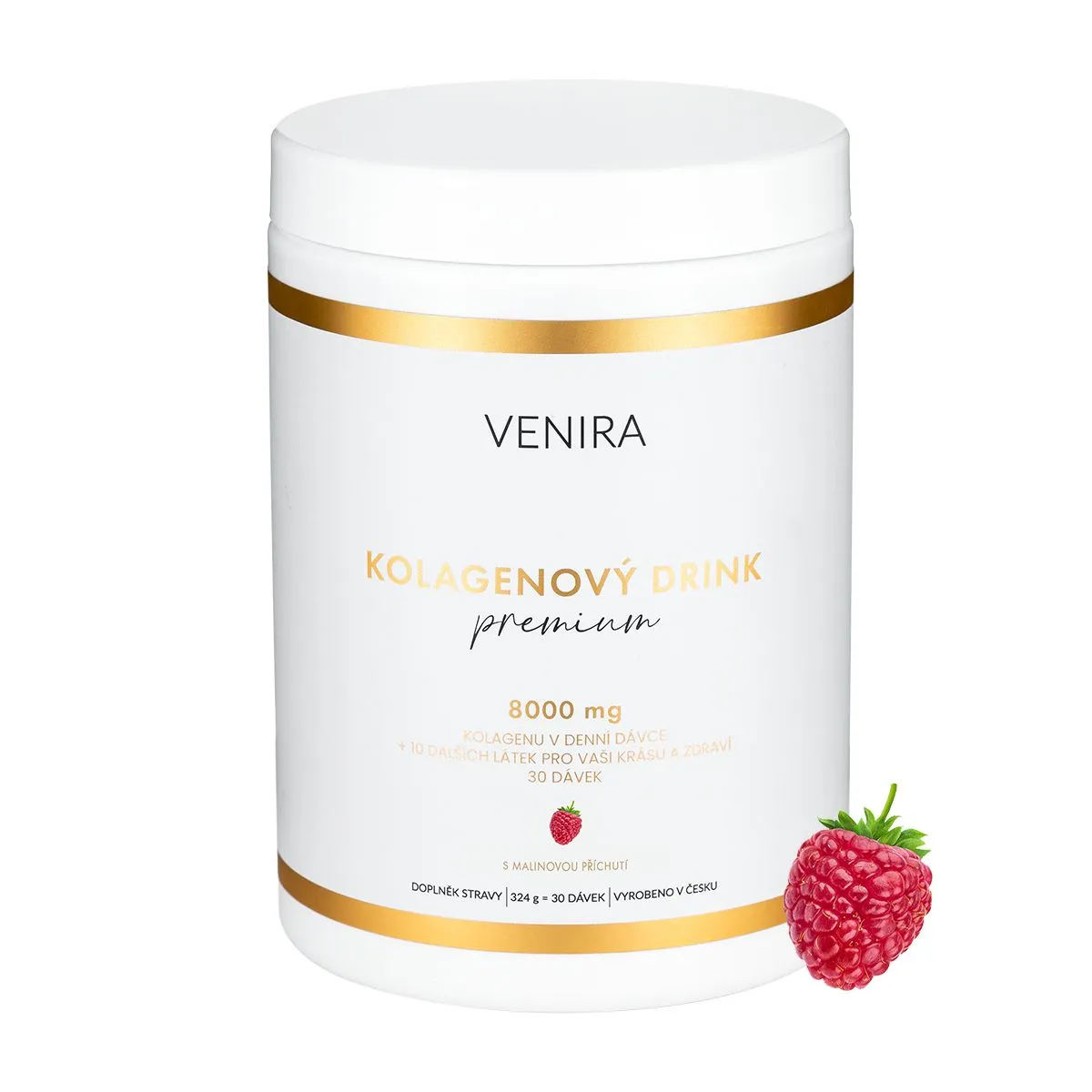 Venira Premium kolagenový drink malina 324 g