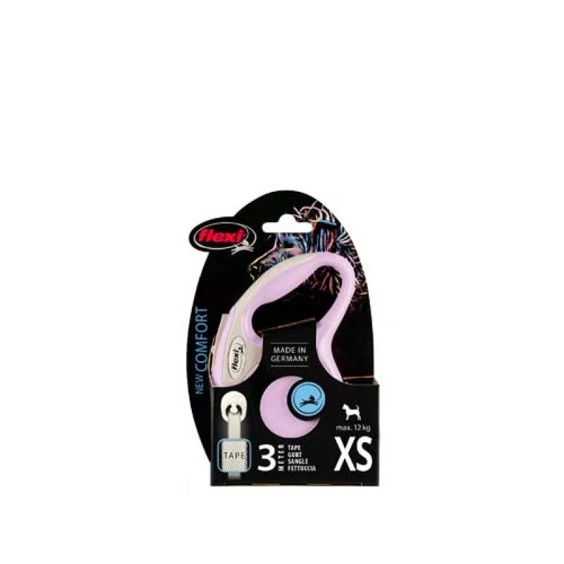 Flexi Vodítko New Comfort páska XS růžové 3m