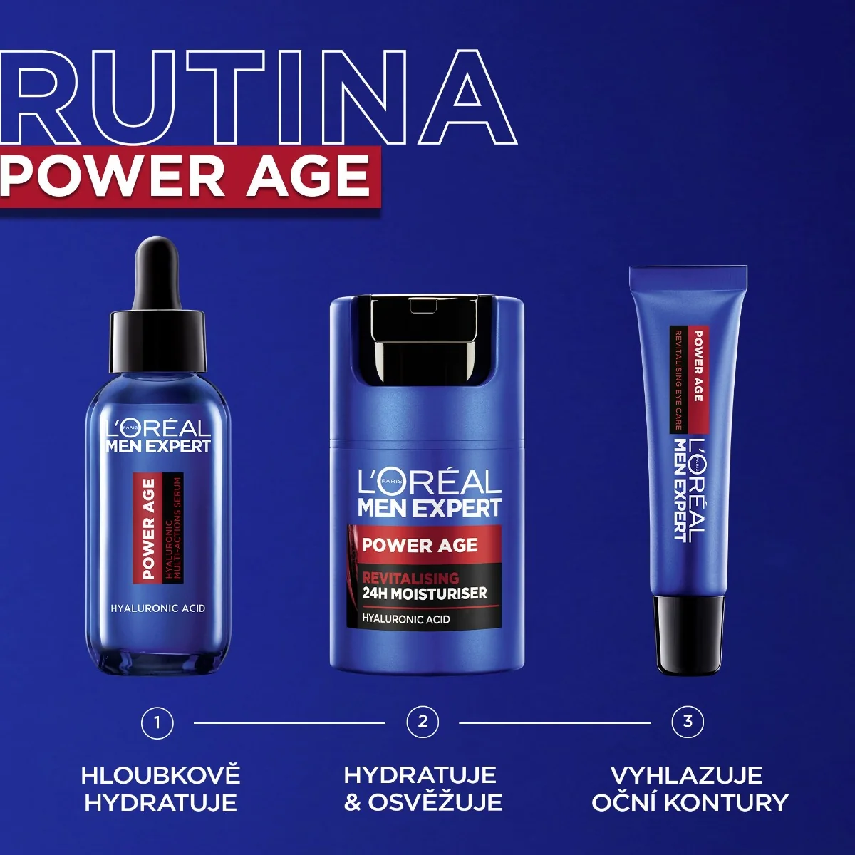 Loréal Paris Men Expert Power Age sérum s kyselinou hyaluronovou 30 ml
